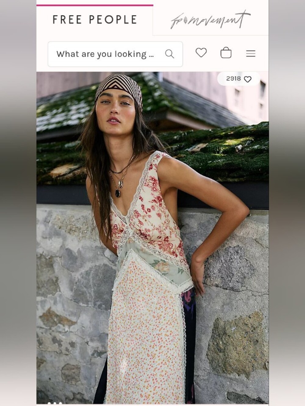 NWT Free People Mariela Sands Floral Mixed Print Lace Trim Maxi Dress Size